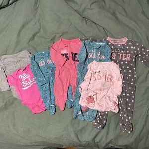 “Little Sister” clothing bundle baby girl